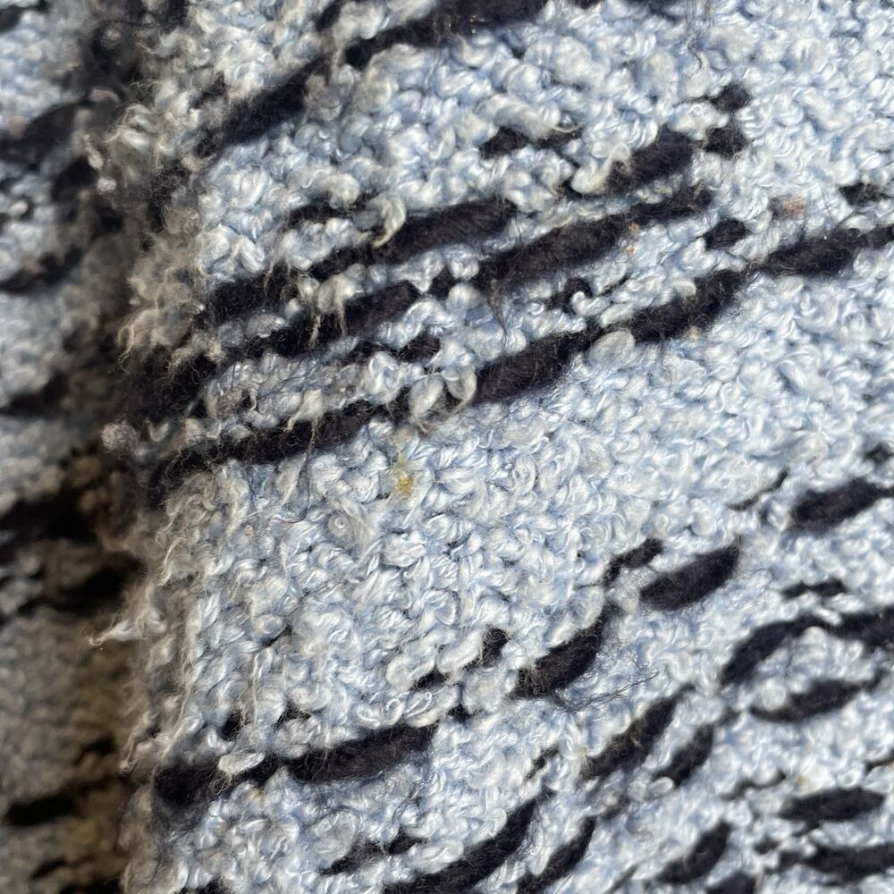 Susan Graver Womens Blue Striped Mock Turtleneck Sweater‎ Size 1X Slouchy Casual - Picture 9 of 12